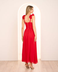 Cicero Ruffle Shoulder Dress