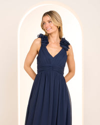 Cicero Ruffle Shoulder Dress