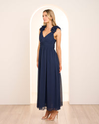 Cicero Ruffle Shoulder Dress