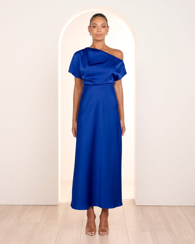 Umani Asymmetric Neck Dress