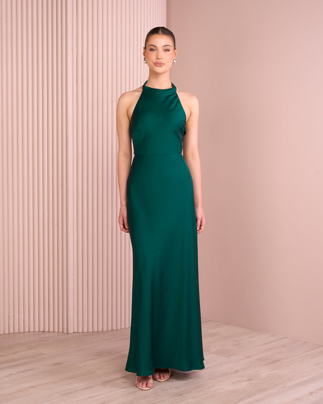 Xandrine High Neck Maxi Dress