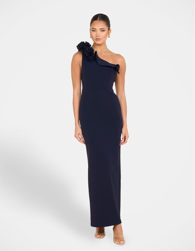 Dorame Ruffle Shoulder Maxi