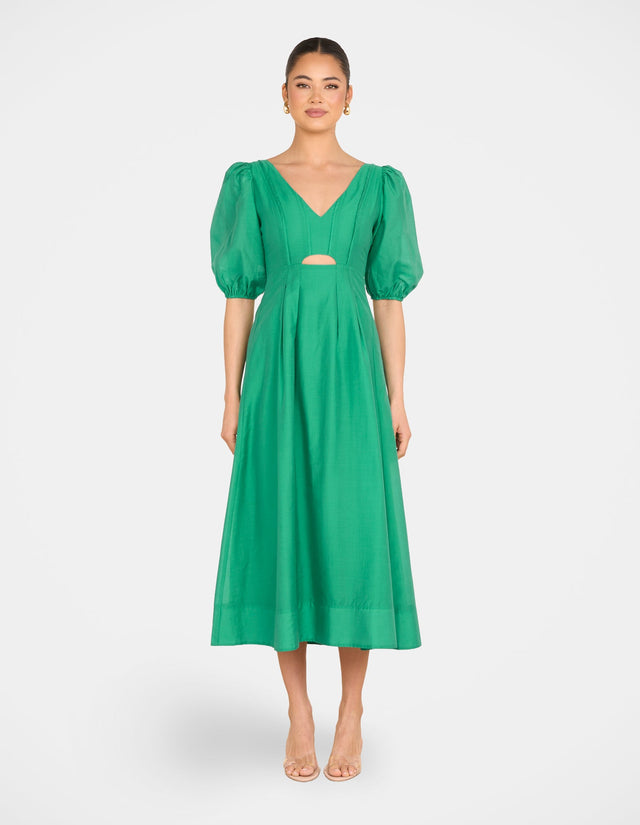 Gemma Puff Sleeve Midi Dress