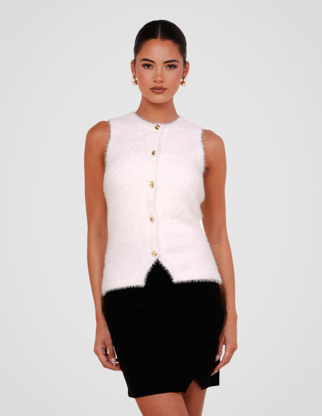 Fifi Fuzzy Vest Top