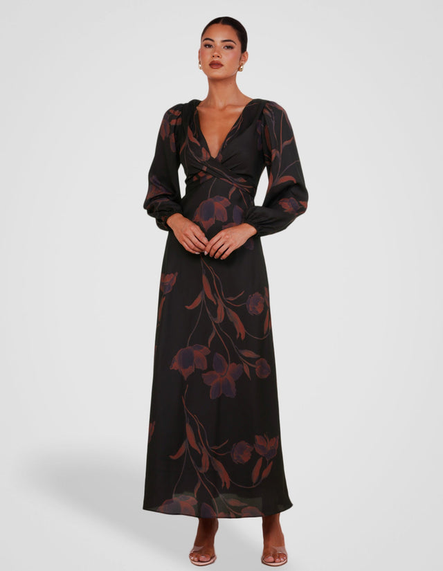 Cher Wrap Front Maxi Dress