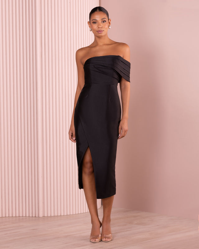 Lizzy Off Shoulder Midi Dress