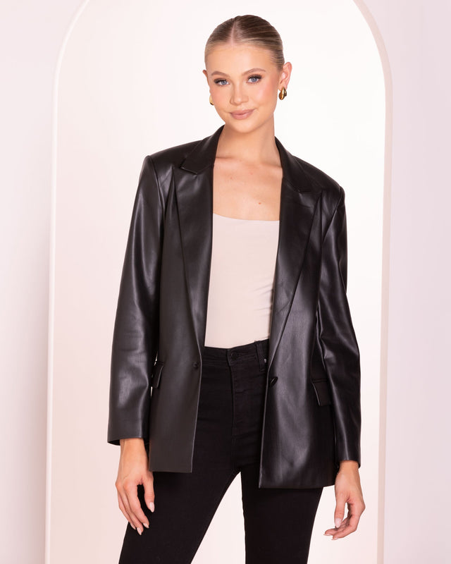 Elata Vegan Leather Jacket