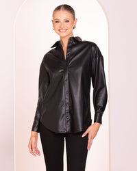 Rowan Vegan Leather Shirt