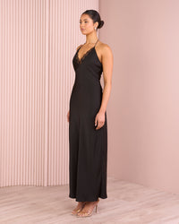 Naomi Satin Midi Dress