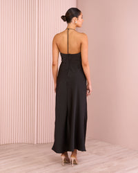 Naomi Satin Midi Dress