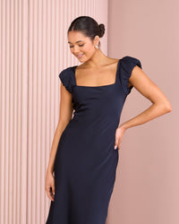 Flora Cap Sleeve Maxi Dress