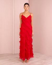 Penelope Ruffle Maxi Dress