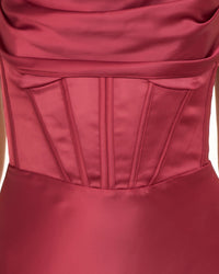 Marbella Drape Corset Gown