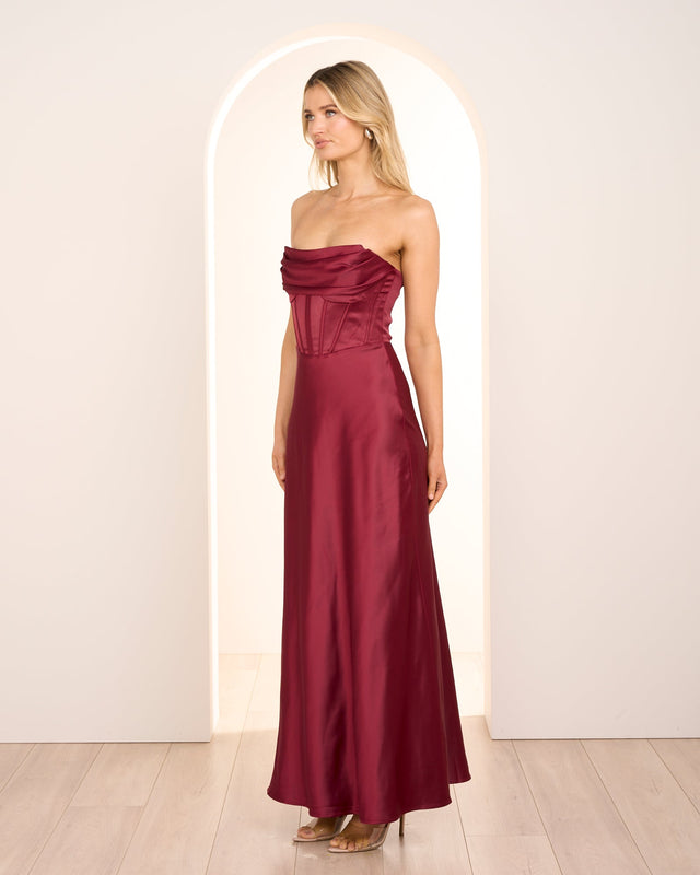 Marbella Drape Corset Gown