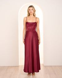 Marbella Drape Corset Gown