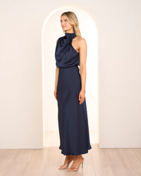Briar High Neck Midi Dress