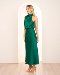 Briar High Neck Midi Dress