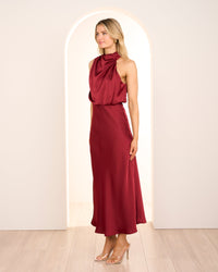 Briar High Neck Midi Dress