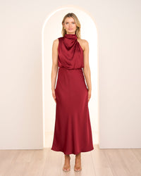 Briar High Neck Midi Dress