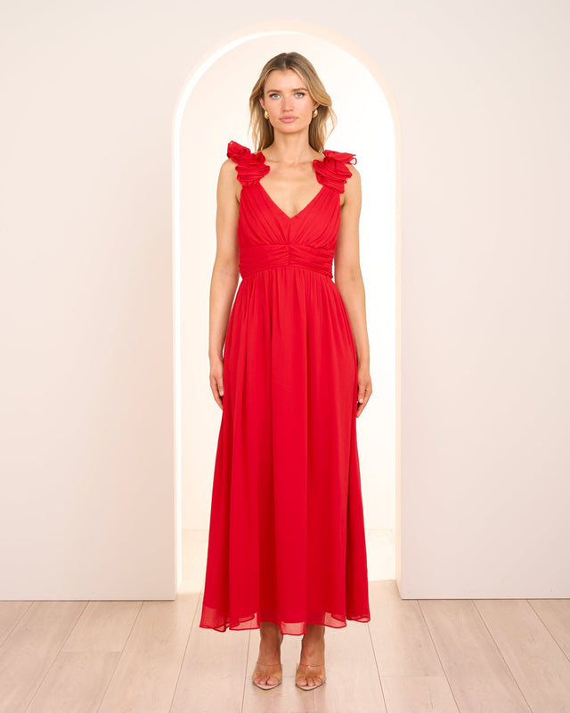 Cicero Ruffle Shoulder Dress