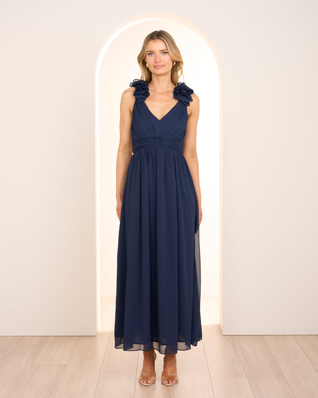 Cicero Ruffle Shoulder Dress