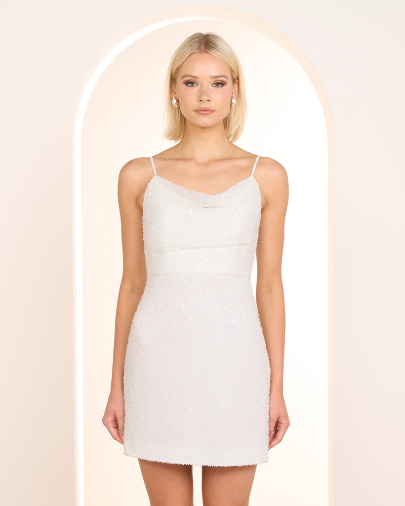 Bari Beaded Mini Dress