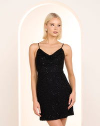 Bari Beaded Mini Dress