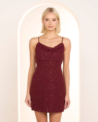 Bari Beaded Mini Dress