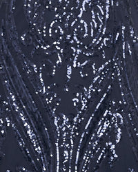 Saige V Neck Sequin Gown