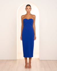 Rumi Strapless Midi Dress