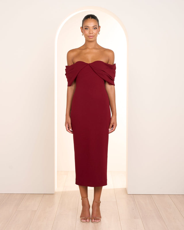 Odi Off Shoulder Midi Dress
