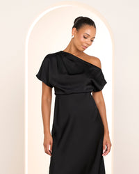 Umani Asymmetric Neck Dress