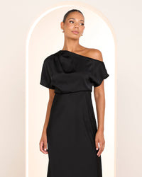 Umani Asymmetric Neck Dress