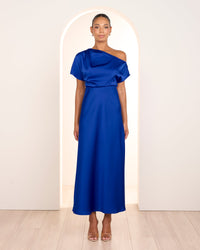 Umani Asymmetric Neck Dress