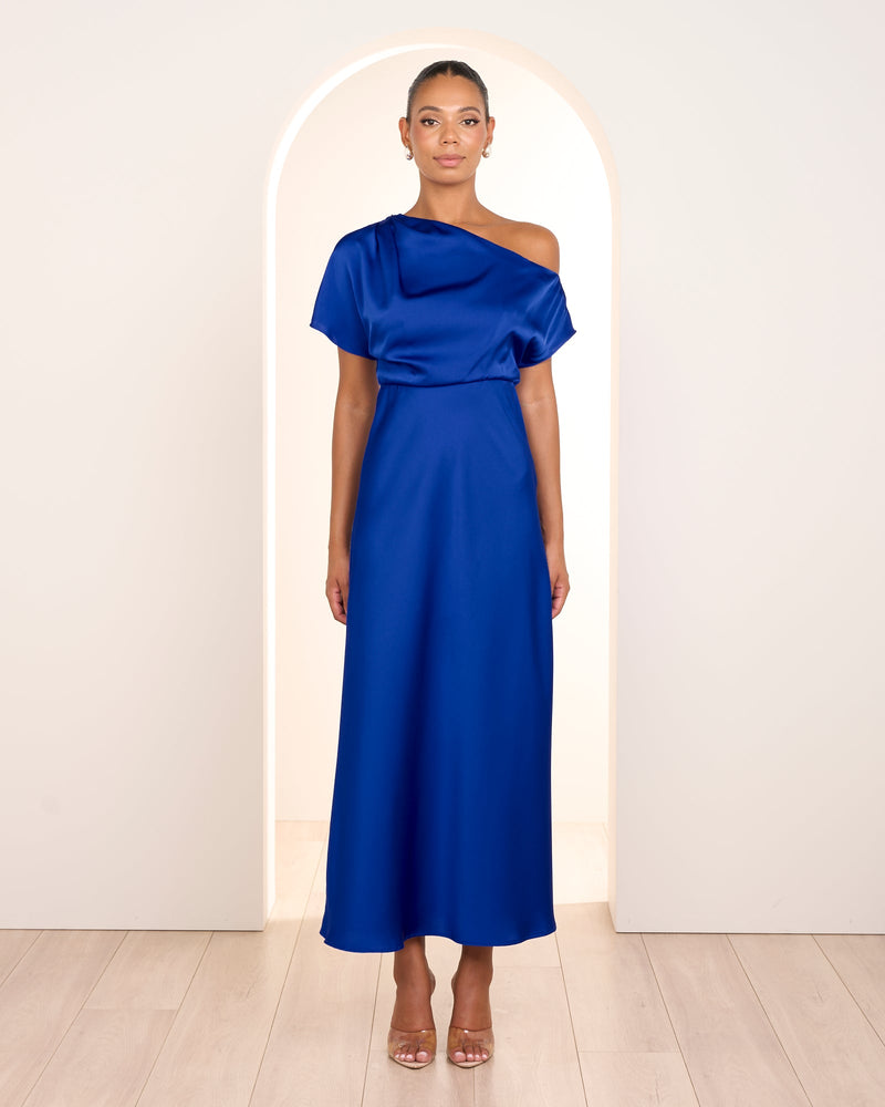 Umani Asymmetric Neck Dress