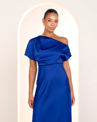 Umani Asymmetric Neck Dress