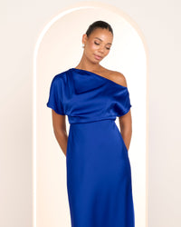 Umani Asymmetric Neck Dress