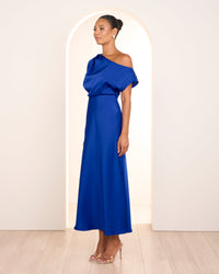 Umani Asymmetric Neck Dress