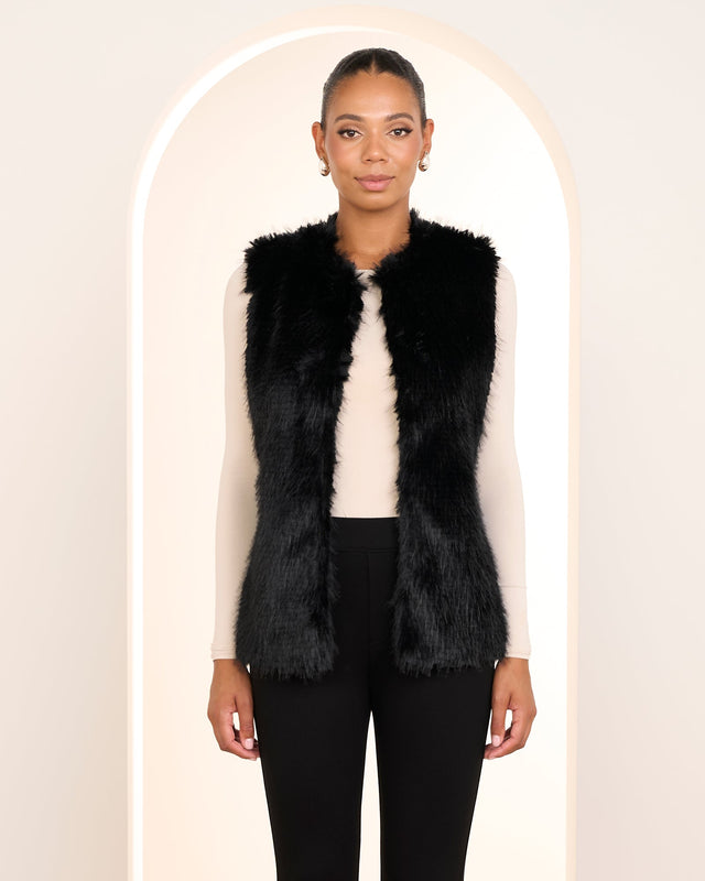 Qiko Fur Longline Vest