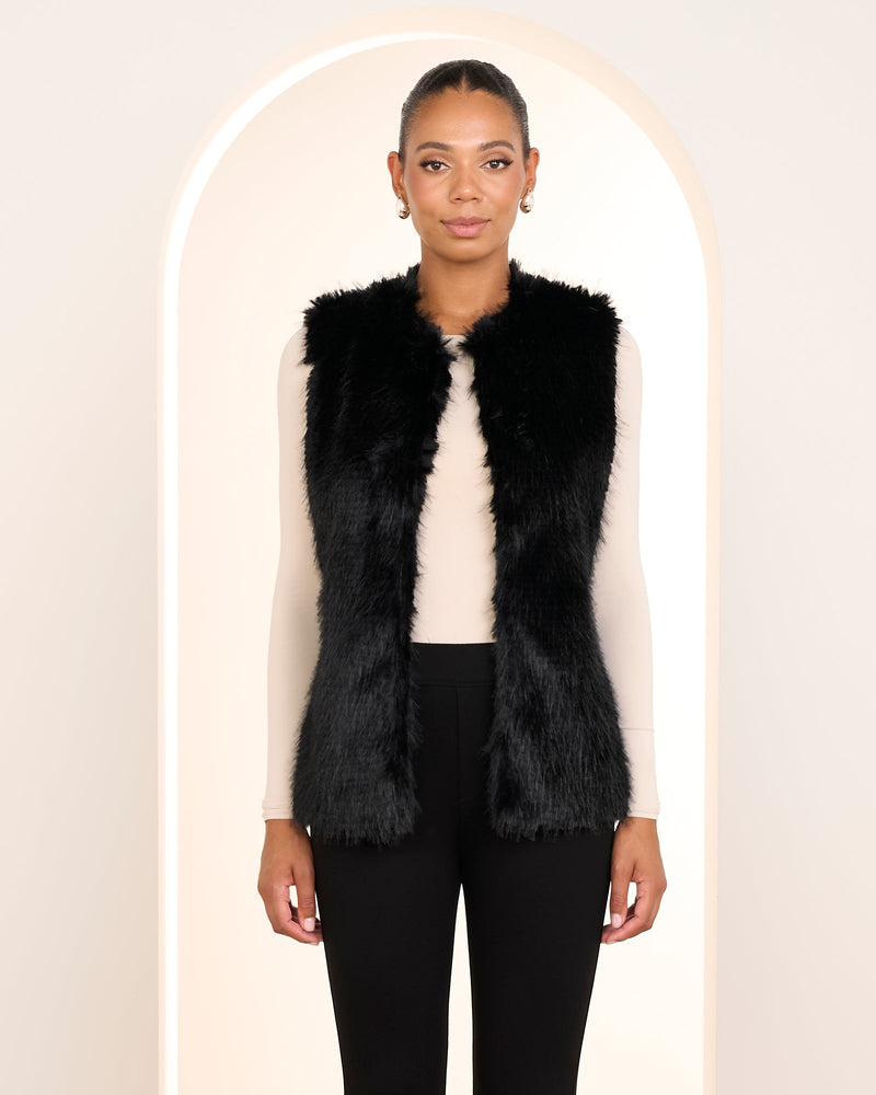 Qiko Fur Longline Vest