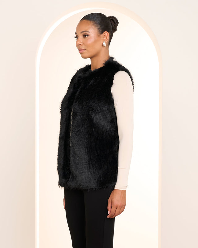 Qiko Fur Longline Vest