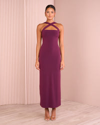 Wren Cross Strap Column Gown
