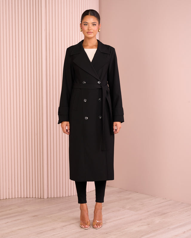 Allie Longline Trench Coat