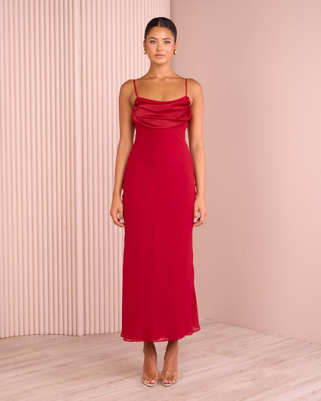 Marisol Bias Cut Maxi Dress