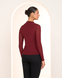 Camille Gathered Knit Top