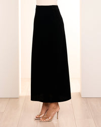 Matina Velvet Maxi Skirt