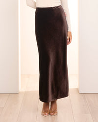 Matina Velvet Maxi Skirt