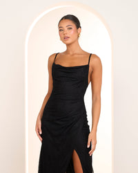 Davina Cowl Neck Gown