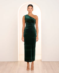 Page One Shoulder Velvet Gown