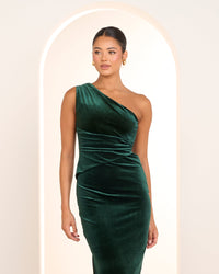 Page One Shoulder Velvet Gown